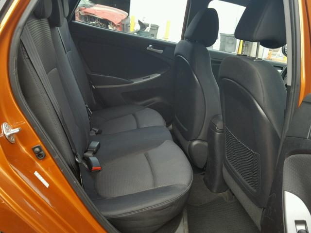 KMHCU5AE7FU226056 - 2015 HYUNDAI ACCENT GLS ORANGE photo 6