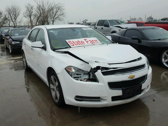 1G1ZC5EU4CF307043 - 2012 CHEVROLET MALIBU 1LT WHITE photo 1