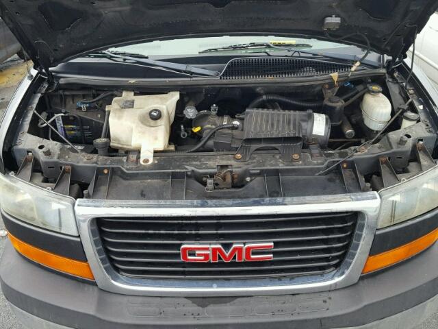 1GTHG35U531125828 - 2003 GMC SAVANA G35 BLACK photo 7