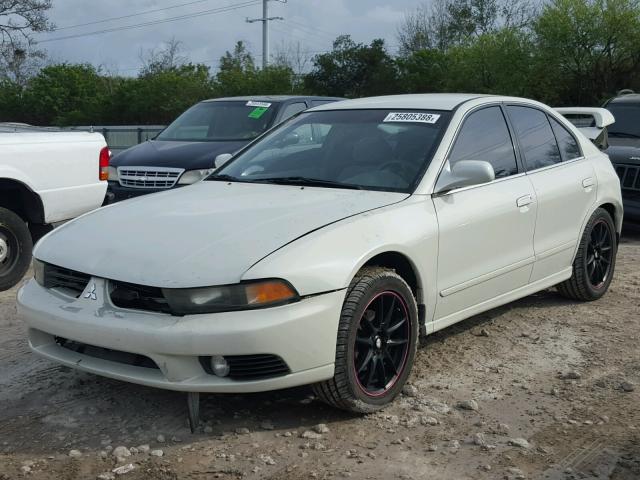 4A3AA46G72E156973 - 2002 MITSUBISHI GALANT ES WHITE photo 2