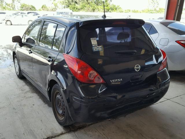 3N1BC13E69L361779 - 2009 NISSAN VERSA S BLACK photo 3