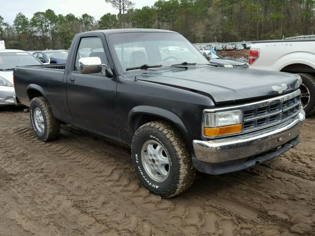 1B7FL26X8RS630030 - 1994 DODGE DAKOTA BLACK photo 1