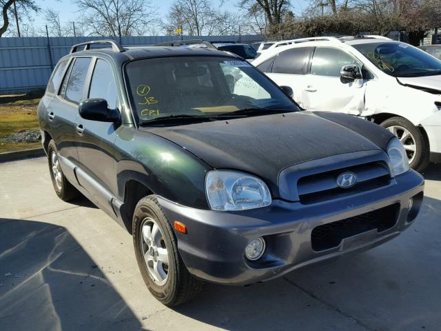 KM8SC13E96U098973 - 2006 HYUNDAI SANTA FE G GREEN photo 1