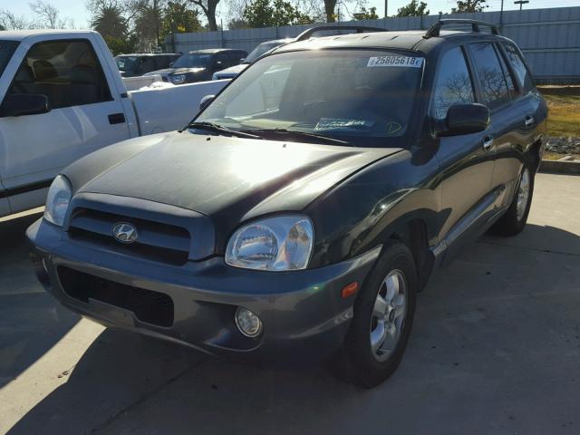 KM8SC13E96U098973 - 2006 HYUNDAI SANTA FE G GREEN photo 2