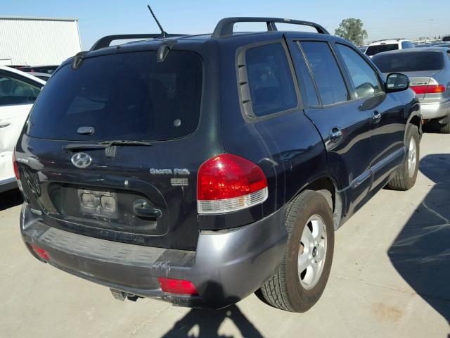 KM8SC13E96U098973 - 2006 HYUNDAI SANTA FE G GREEN photo 4