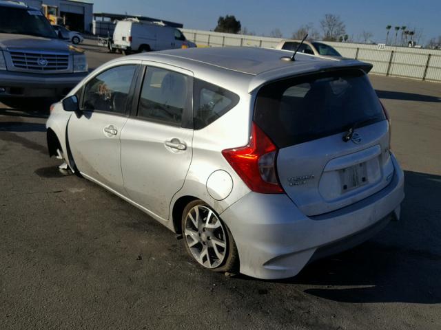 3N1CE2CP9FL386242 - 2015 NISSAN VERSA NOTE SILVER photo 3