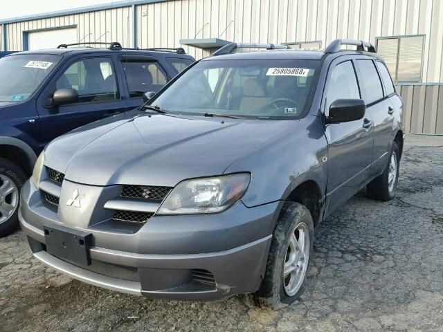 JA4LZ31F54U004254 - 2004 MITSUBISHI OUTLANDER GRAY photo 2