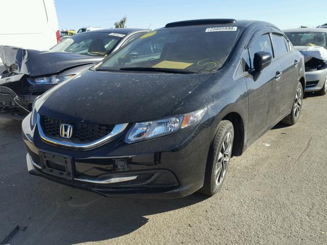 19XFB2F83FE289842 - 2015 HONDA CIVIC EX შავი ფოტო 2