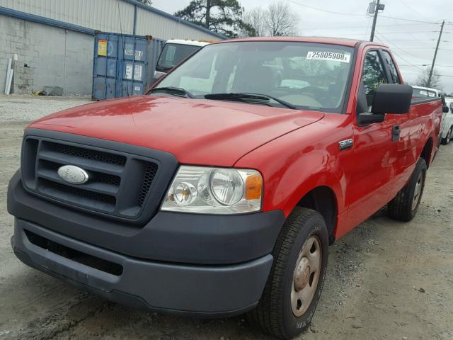 1FTRF12246NB55222 - 2006 FORD F150 RED photo 2