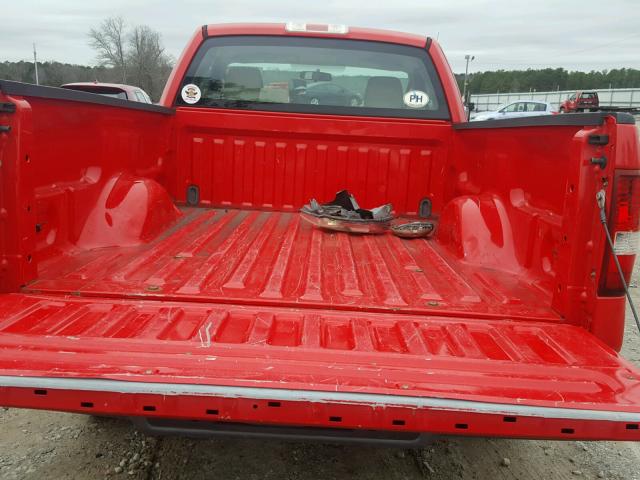 1FTRF12246NB55222 - 2006 FORD F150 RED photo 6