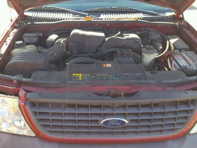 1FMZU62K23ZA56255 - 2003 FORD EXPLORER X RED photo 7