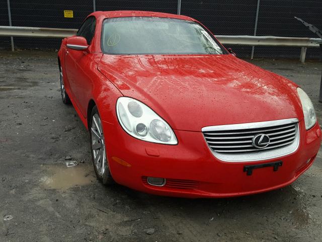 JTHFN48Y220017770 - 2002 LEXUS SC 430 RED photo 1