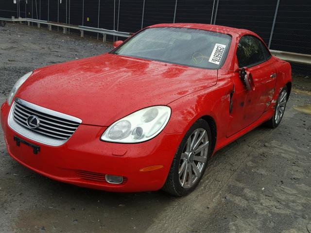 JTHFN48Y220017770 - 2002 LEXUS SC 430 RED photo 2