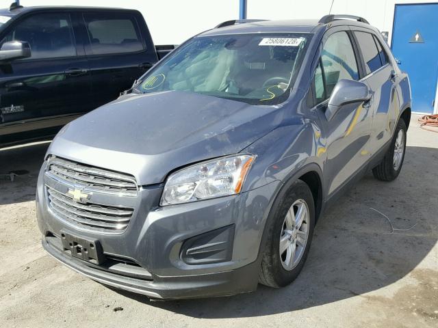 KL7CJLSB8FB094987 - 2015 CHEVROLET TRAX 1LT GRAY photo 2