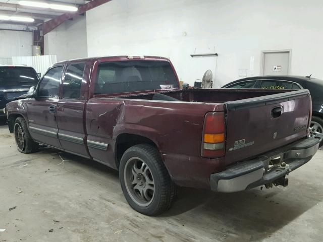 2GCEC19T9Y1245167 - 2000 CHEVROLET SILVERADO MAROON photo 3