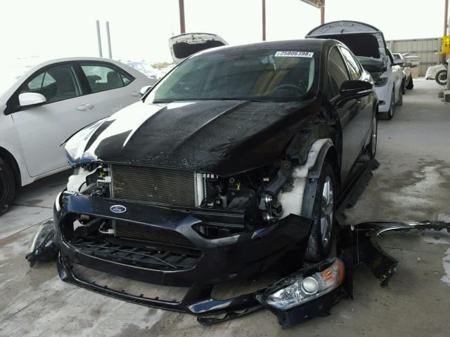 3FA6P0H77DR295438 - 2013 FORD FUSION SE BLACK photo 2