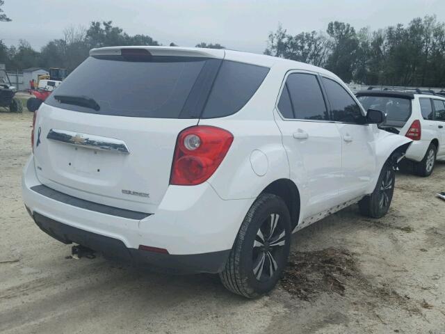 2CNFLCECXB6212755 - 2011 CHEVROLET EQUINOX LS WHITE photo 4