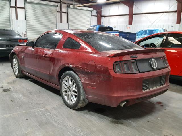 1ZVBP8AM8E5242305 - 2014 FORD MUSTANG RED photo 3