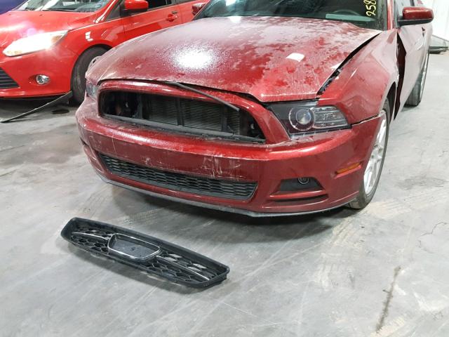 1ZVBP8AM8E5242305 - 2014 FORD MUSTANG RED photo 9