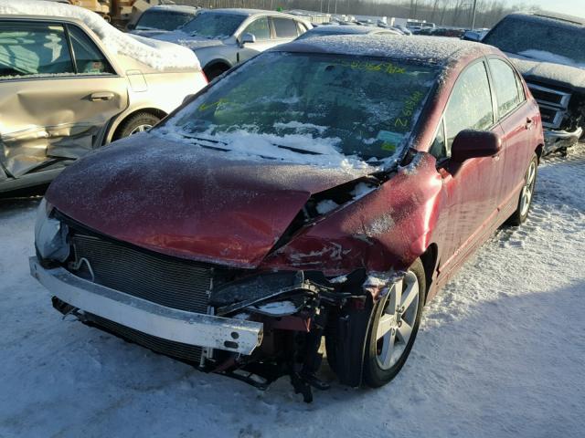 2HGFA1F61BH511080 - 2011 HONDA CIVIC LX-S RED photo 2