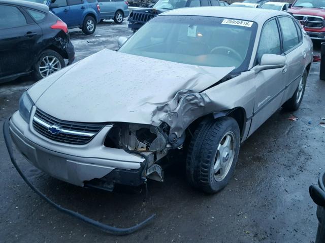 2G1WH55K729268992 - 2002 CHEVROLET IMPALA LS TAN photo 2