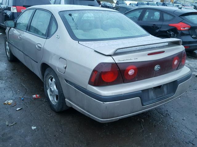 2G1WH55K729268992 - 2002 CHEVROLET IMPALA LS TAN photo 3