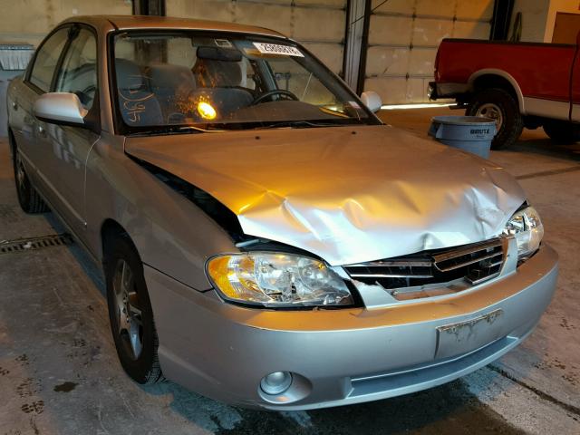 KNAFB121135272495 - 2003 KIA SPECTRA BA SILVER photo 1