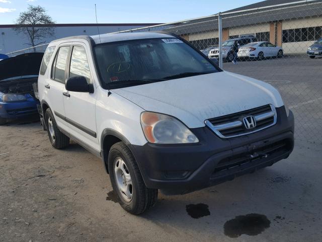 JHLRD68494C001192 - 2004 HONDA CR-V LX WHITE photo 1