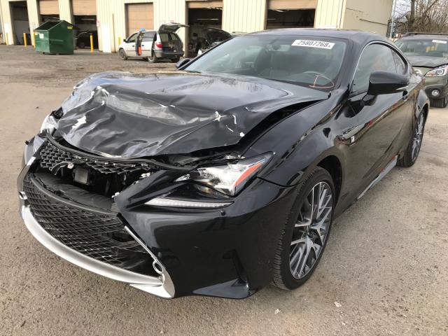 JTHSE5BC2H5007883 - 2017 LEXUS RC 350 BLACK photo 2