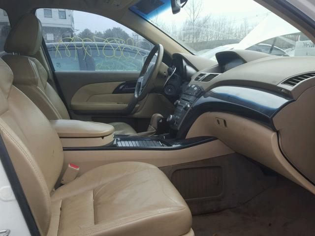 2HNYD286X8H550383 - 2008 ACURA MDX TECHNO WHITE photo 5