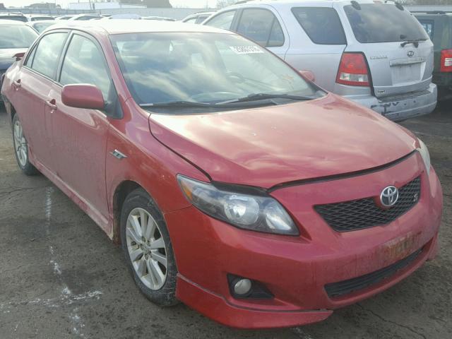 2T1BU4EE9AC362683 - 2010 TOYOTA COROLLA BA RED photo 1