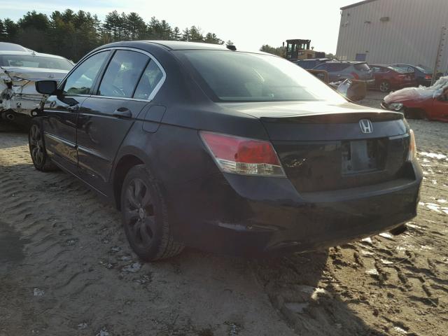 1HGCP25818A120285 - 2008 HONDA ACCORD EXL BLACK photo 3