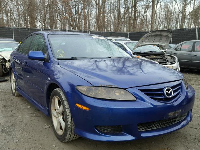 1YVFP84C345N94627 - 2004 MAZDA 6 I BLUE photo 1