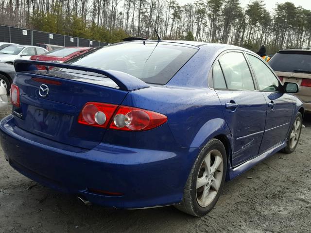 1YVFP84C345N94627 - 2004 MAZDA 6 I BLUE photo 4