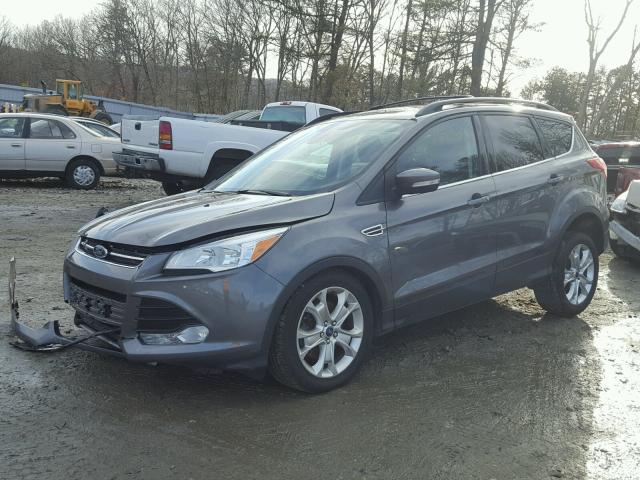 1FMCU9H94DUD47088 - 2013 FORD ESCAPE SEL GRAY photo 2