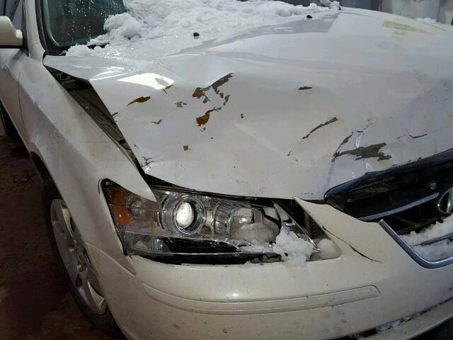 5NPET4ACXAH659494 - 2010 HYUNDAI SONATA GLS WHITE photo 9