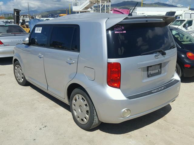 JTLKE50E281051092 - 2008 SCION XB SILVER photo 3