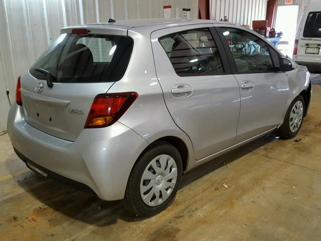 VNKKTUD39HA079337 - 2017 TOYOTA YARIS L SILVER photo 4