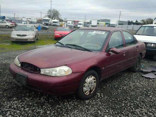 1FAFP65L5WK231071 - 1998 FORD CONTOUR BA MAROON photo 2