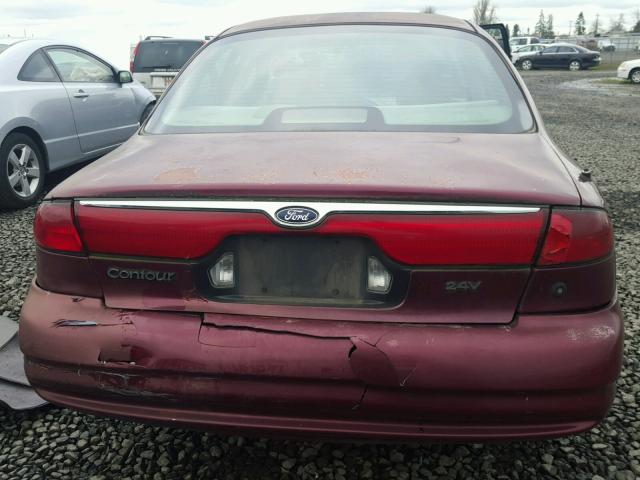 1FAFP65L5WK231071 - 1998 FORD CONTOUR BA MAROON photo 9