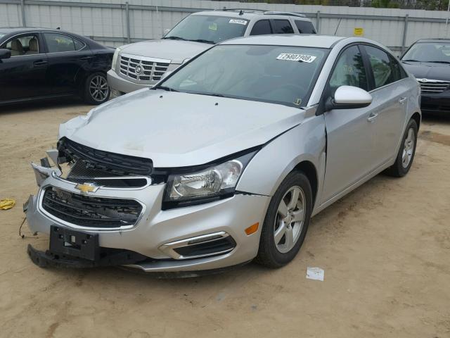 1G1PC5SB2F7175702 - 2015 CHEVROLET CRUZE LT GRAY photo 2