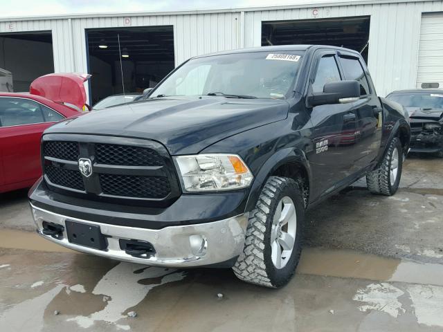 1C6RR7LT0ES280971 - 2014 RAM 1500 SLT BLACK photo 2