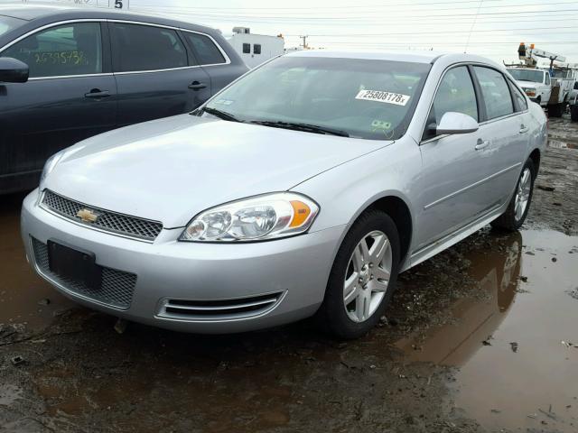 2G1WG5E34D1123955 - 2013 CHEVROLET IMPALA LT SILVER photo 2