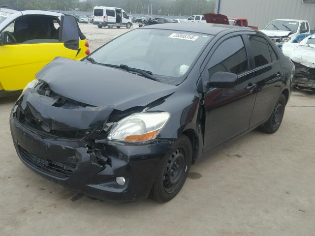 JTDBT923981286576 - 2008 TOYOTA YARIS BLACK photo 2