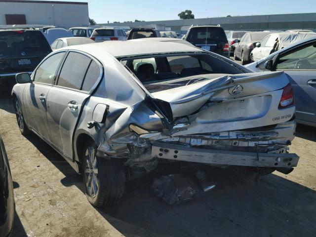 JTHBH96S565032127 - 2006 LEXUS GS GENERAT SILVER photo 3