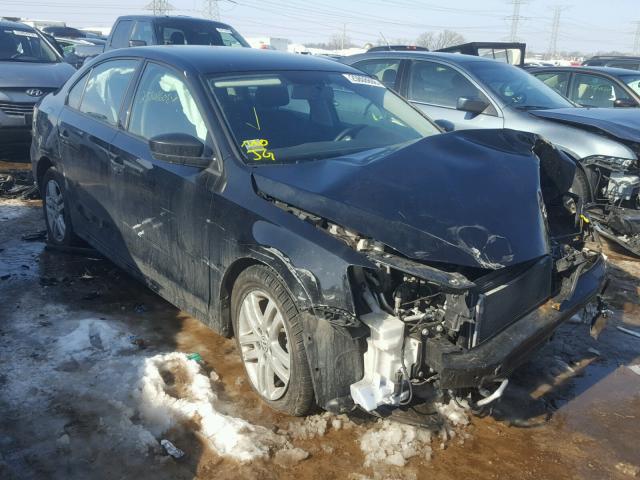 3VW2K7AJXFM355005 - 2015 VOLKSWAGEN JETTA BASE BLACK photo 1