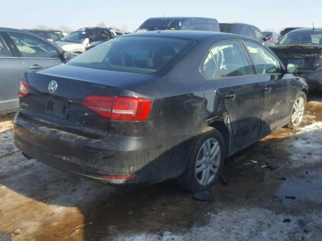 3VW2K7AJXFM355005 - 2015 VOLKSWAGEN JETTA BASE BLACK photo 4