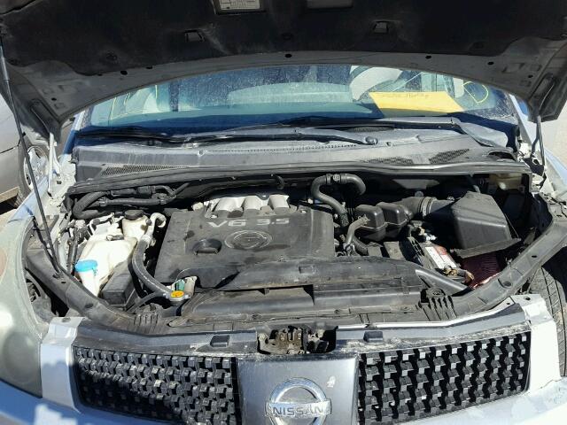 5N1BV28U55N135963 - 2005 NISSAN QUEST S SILVER photo 7