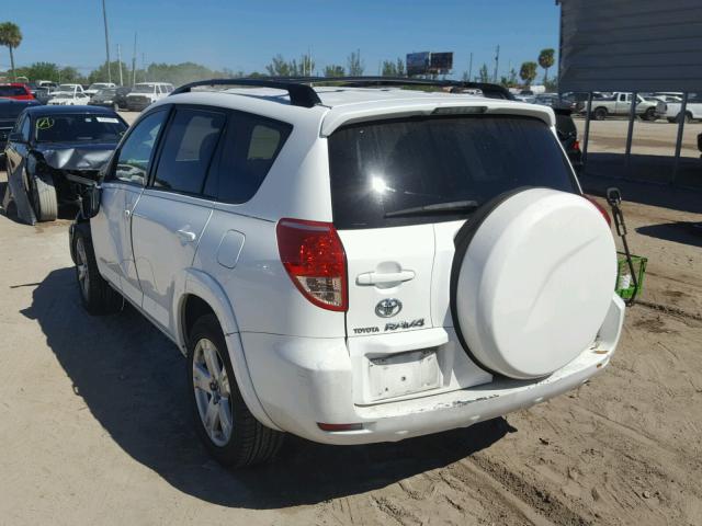 JTMZD32V766018359 - 2006 TOYOTA RAV4 SPORT WHITE photo 3