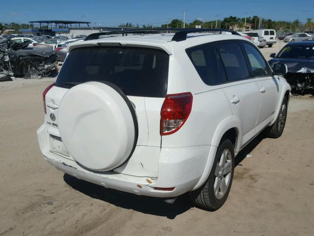 JTMZD32V766018359 - 2006 TOYOTA RAV4 SPORT WHITE photo 4